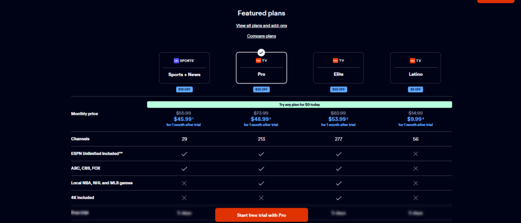 choose Fubo Tv Plans